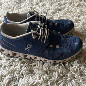 On running.  Used condition, no rips or holes. Slip ons.